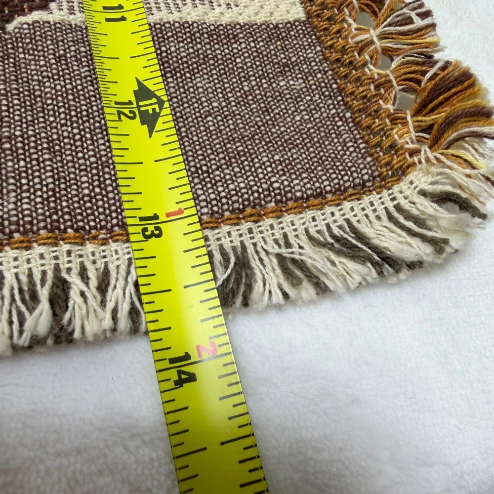 Woven Tapestry Thanksgiving Placemats Pumpkins Sunflowers Fall Harvest Set of 10